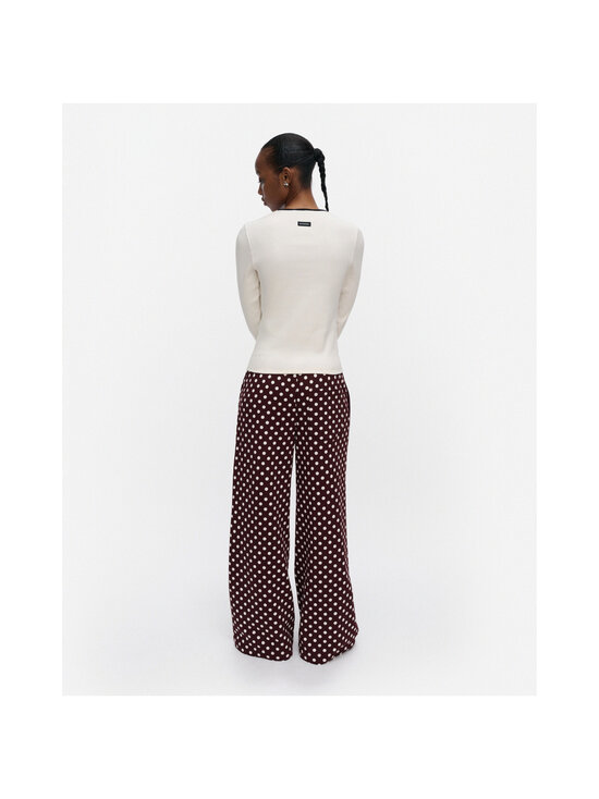 Marimekko - Naturaali Pallo Kioski -housut - 831 WINE RED, OFF WHITE | Stockmann - photo 3