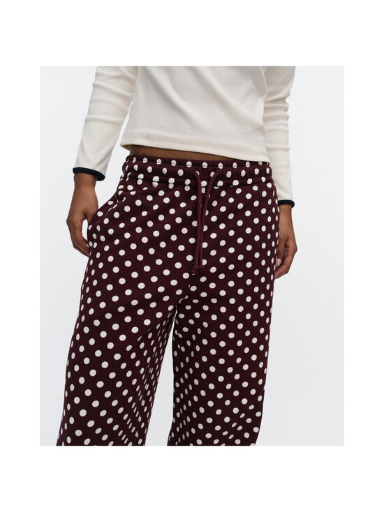 Marimekko - Naturaali Pallo Kioski -housut - 831 WINE RED, OFF WHITE | Stockmann - photo 5