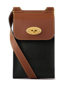 Mulberry - Nahast kott Mini Antony Pouch Eco Scotchgrain - A340 BLACK-COGNAC | Stockmann