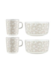 Marimekko - Oiva Pikkuinen Unikko -aamiaissetti - WHITE, STRAW Marimekko - Oiva Pikkuinen Unikko -aamiaissetti - WHITE, STRAW | Stockmann