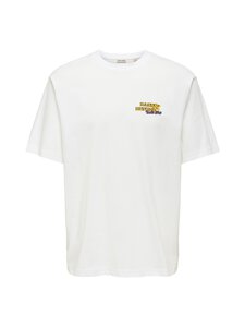 Only & Sons - OnsSeb t-paita - BRIGHT WHITE PRINT:BASS & BEYOND | Stockmann