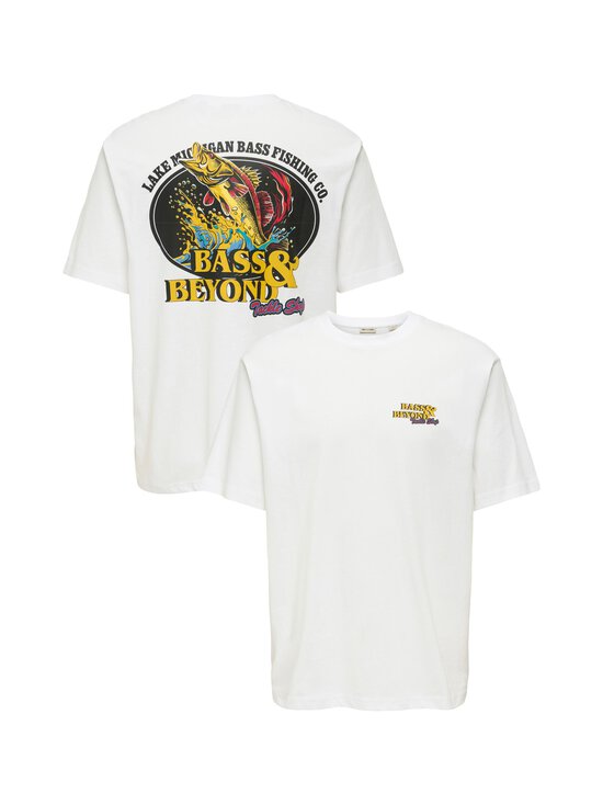 Only & Sons - T-särk OnsSeb - BRIGHT WHITE PRINT:BASS &AMP; BEYOND | Stockmann - photo 1