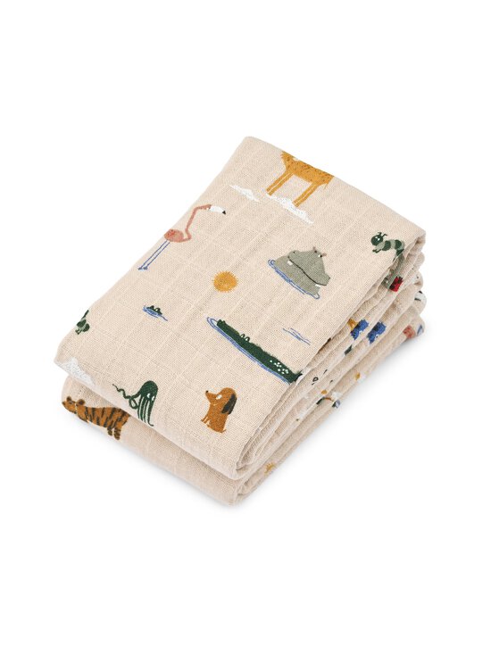 Liewood - Lewis-musliiniliinat 2-pack - AROUND THE WORLD / SANDY - photo 1 Liewood - Lewis-musliiniliinat 2-pack - AROUND THE WORLD / SANDY | Stockmann - photo 1
