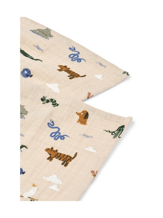 Liewood - Lewis-musliiniliinat 2-pack - AROUND THE WORLD / SANDY - photo 2 Liewood - Lewis-musliiniliinat 2-pack - AROUND THE WORLD / SANDY | Stockmann - photo 2