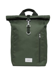 Sandqvist - Ground Rolltop L -reppu - DAWN GREEN WITH DAWN GREEN WEBBING | Stockmann
