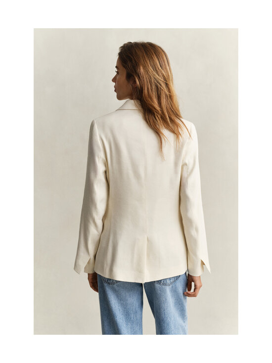 GANT - Slim Linen Stretch -bleiseri - 119 CREAMED WHITE | Stockmann - photo 3