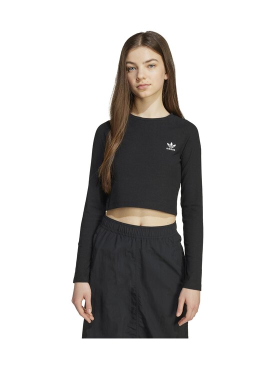 adidas Originals - Rib Cropped -trikoopaita - JW2597 BLACK/WHITE - photo 2 adidas Originals - Rib Cropped -trikoopaita - JW2597 BLACK/WHITE | Stockmann - photo 2