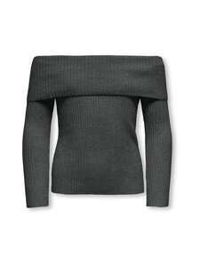 KIDS ONLY - KogKatia Off Shoulder -neule - DARK GREY MELANGE | Stockmann