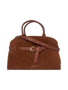 Coccinelle - Sabine Suede Top Handle -nahkalaukku - W11 COGNAC/COGNAC | Stockmann