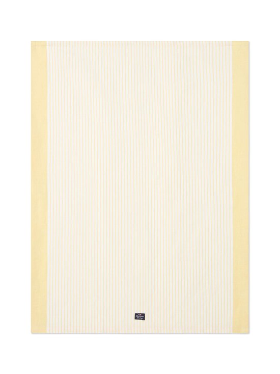 Lexington - Striped Linen Cotton -keittiöpyyhe 50 x 70 cm - YELLOW/WHITE | Stockmann - photo 1