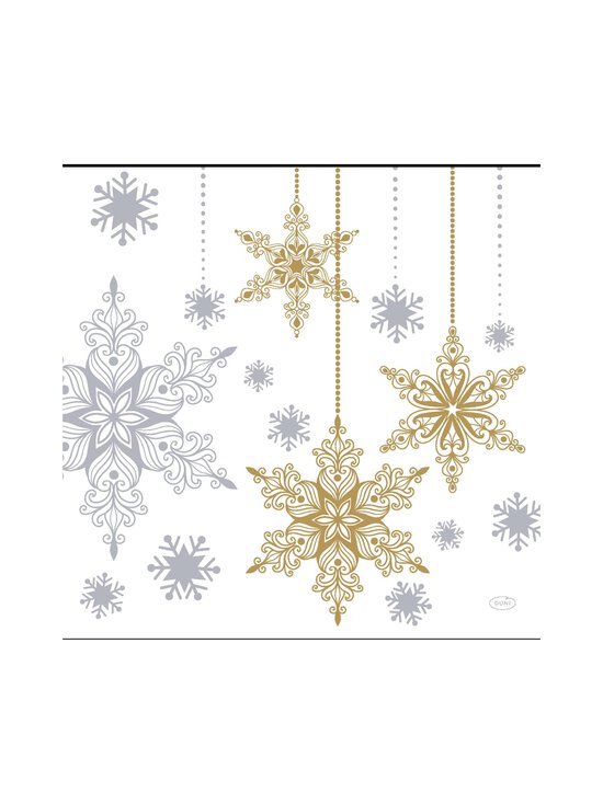 Bio Dunisoft Snowstars -paperilautasliinat 40 x 40 cm