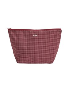 HAY - Tualetikott Grid Pouch Medium - BURGUNDY | Stockmann