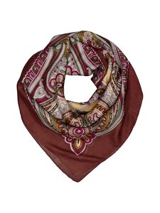 A+more - Naisley zīda lakats 100 x 100 cm - BROWN/BEIGE/RED 5 | Stockmann
