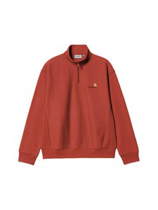 Carhartt WIP - Half Zip American Script -collegepaita - 3IXXX OXIDE RED /--- | Stockmann