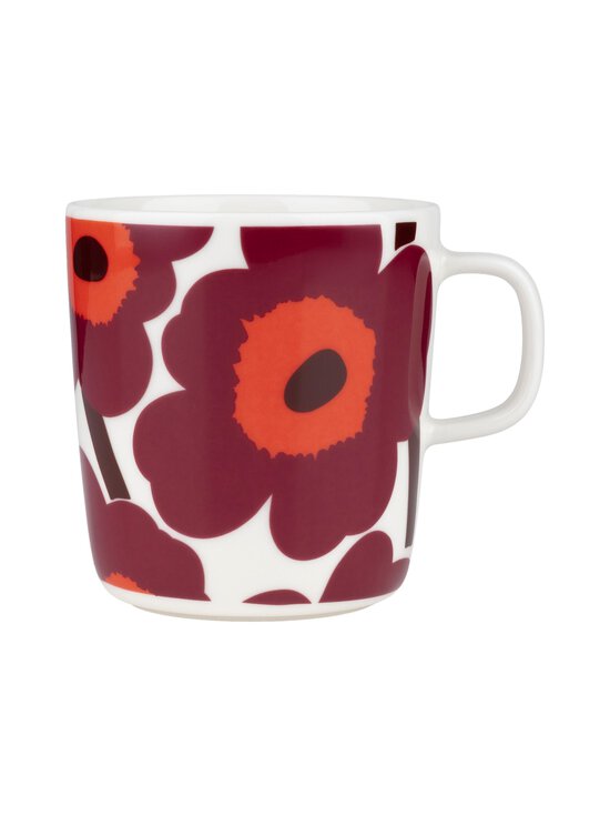 Marimekko - Oiva Unikko -muki 4 dl - 133 WHITE, BUNGUNDY, RED | Stockmann - photo 1