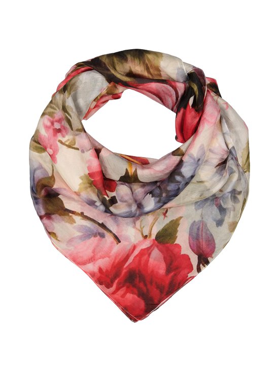 A+more - Hansu zīda lakats 100 x 100 cm - WHITE/PINK/GREEN | Stockmann - photo 1