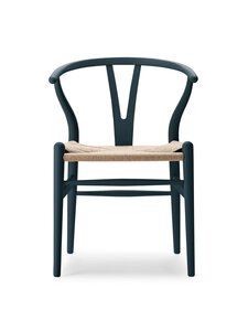 Carl Hansen & Søn - CH24 Wishbone -tuoli luonnollisenvärinen istuin soft North Sea - BLUE | Stockmann