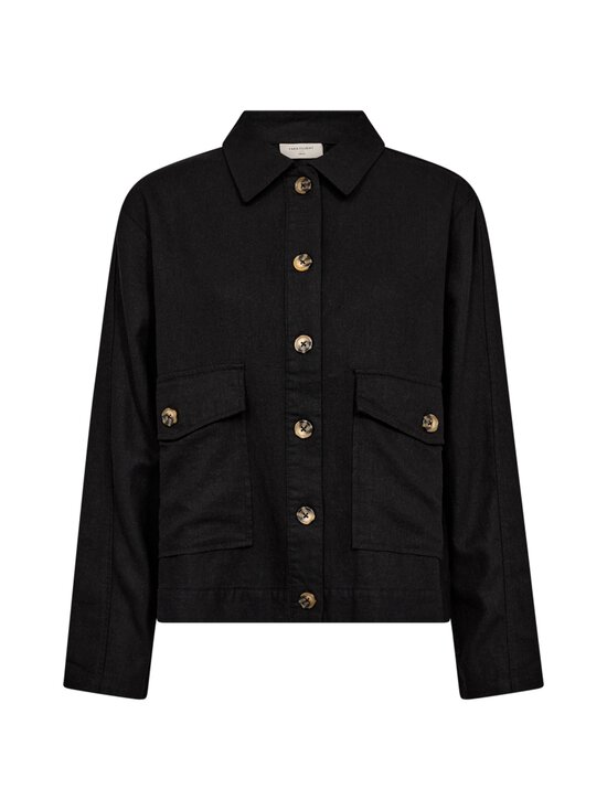 Freequent - FQLava-pellavasekoitetakki - 1000 BLACK | Stockmann - photo 1