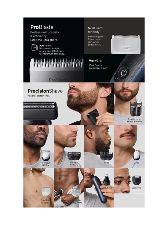 Braun - 15-in-1 All-in-one series -partatrimmeri ja välinesetti - BLUE | Stockmann - photo 3