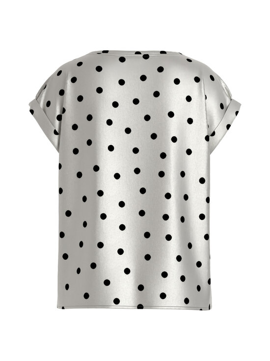 Vila - Viellette Full Satin -pusero - SNOW WHITE AOP:BLACK DOTS | Stockmann - photo 2