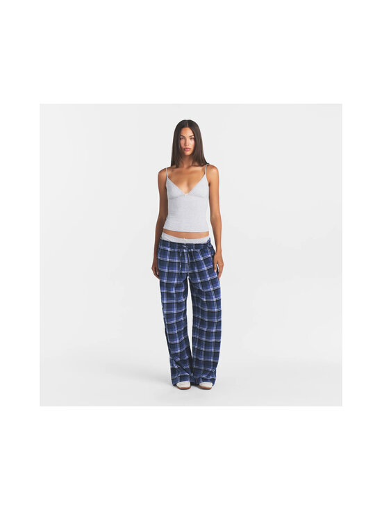 SKIMS - Flannel Sleep Oversized bikses - INDIGO OUTDOOR PLAID | Stockmann - photo 2