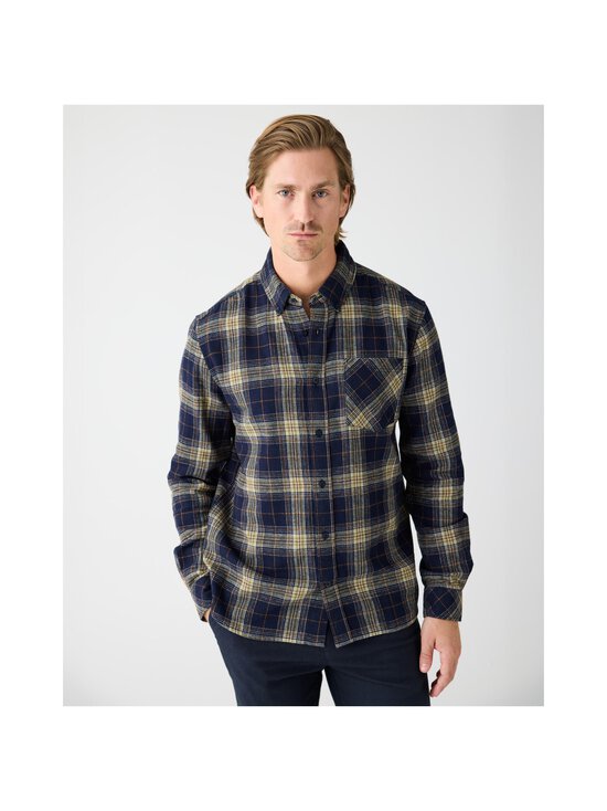 Knowledge Cotton Apparel - Ruudullinen flanellipaita - 7021 BLUE CHECK - photo 3 Knowledge Cotton Apparel - Ruudullinen flanellipaita - 7021 BLUE CHECK | Stockmann - photo 3