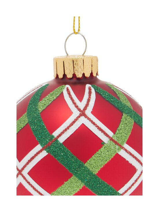 Casa Stockmann - Decorated-lasipallo 8 cm - RED | Stockmann - photo 2