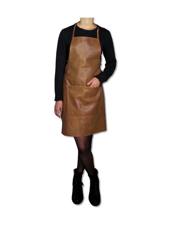 DUTCHDELUXES - BBQ Style Leather Apron, 64.5 x 78.5 cm - VC VINTAGE COGNAC - photo 2 DUTCHDELUXES - BBQ Style Leather Apron, 64.5 x 78.5 cm - VC VINTAGE COGNAC | Stockmann - photo 2