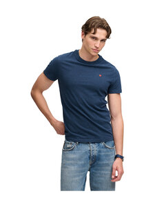 Superdry - Logo Embroidery t-paita - L7A DEEP SEA BLUE MARL/ORANGE | Stockmann