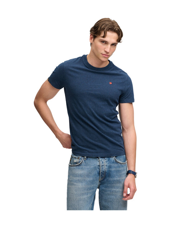 Superdry - Logo Embroidery t-paita - L7A DEEP SEA BLUE MARL/ORANGE | Stockmann - photo 1