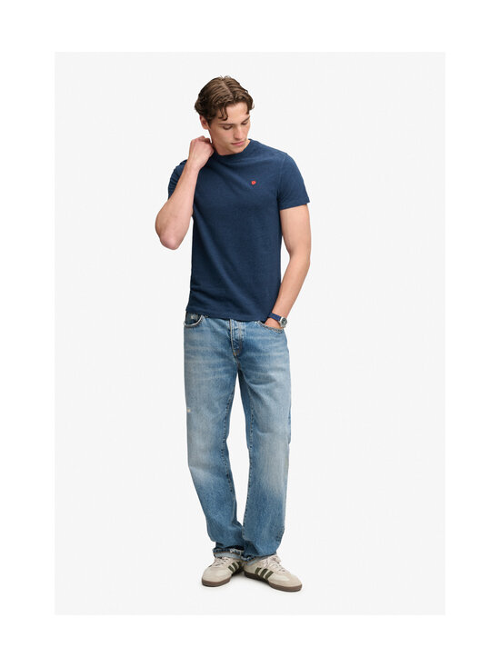 Superdry - Logo Embroidery t-paita - L7A DEEP SEA BLUE MARL/ORANGE | Stockmann - photo 3