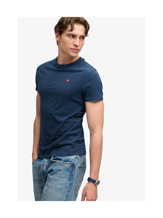Superdry - Logo Embroidery t-paita - L7A DEEP SEA BLUE MARL/ORANGE | Stockmann - photo 5