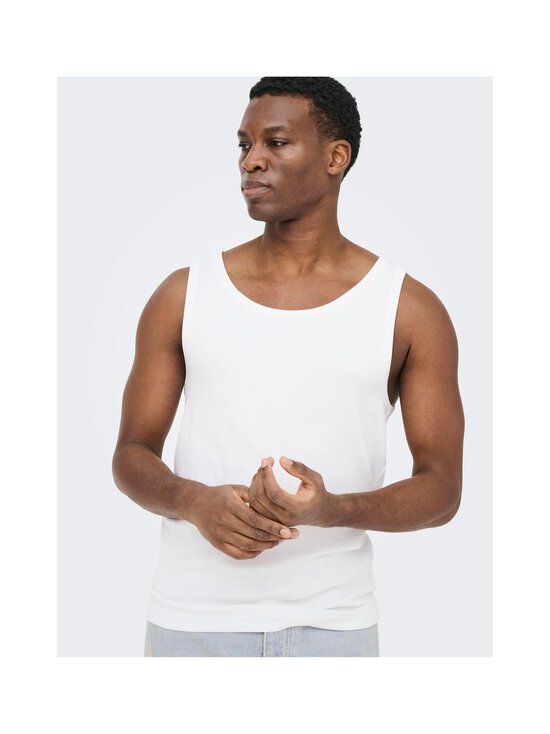 Only & Sons - OnsTanner Tank -toppi - BRIGHT WHITE | Stockmann - photo 7