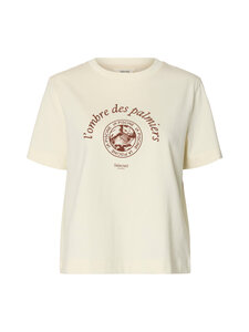 Selected - SlfElisa t-paita - EGRET PRINT:POTTERS CLAY | Stockmann