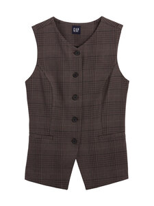GAP - High Neck -liivi - BROWN PLAID | Stockmann
