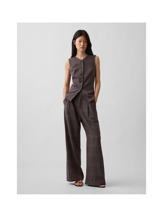 GAP - High Neck -liivi - BROWN PLAID | Stockmann - photo 3