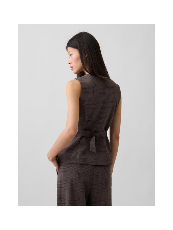 GAP - High Neck -liivi - BROWN PLAID | Stockmann - photo 4
