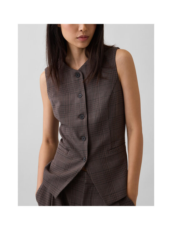 GAP - High Neck -liivi - BROWN PLAID | Stockmann - photo 5