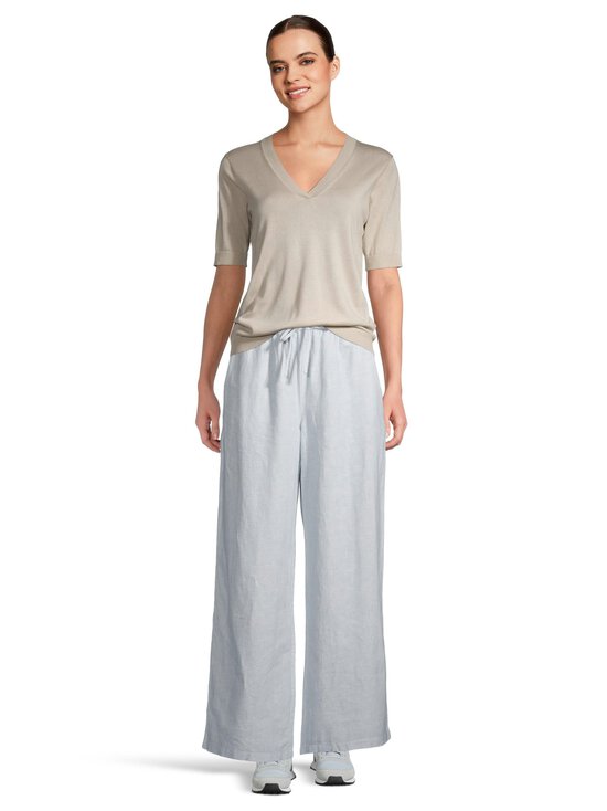 Tommy Jeans - TJW Linen -pellavasekoitehousut - 0A8 COLORADO BLUE / STRIPE | Stockmann - photo 3