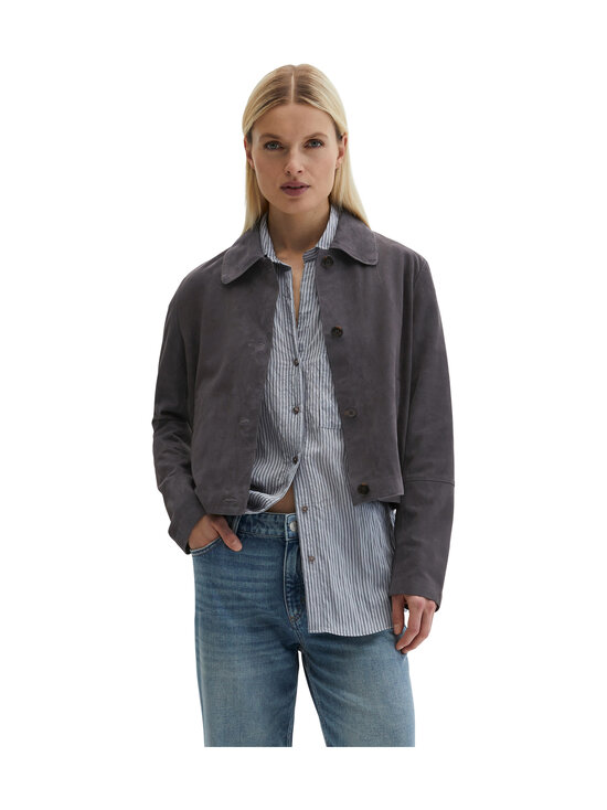Marc O'Polo - Velour-mokkanahkatakki - 942 BLUE GRAPHITE | Stockmann - photo 2