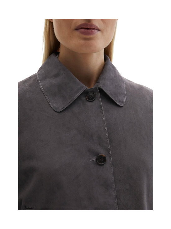 Marc O'Polo - Velour-mokkanahkatakki - 942 BLUE GRAPHITE | Stockmann - photo 4