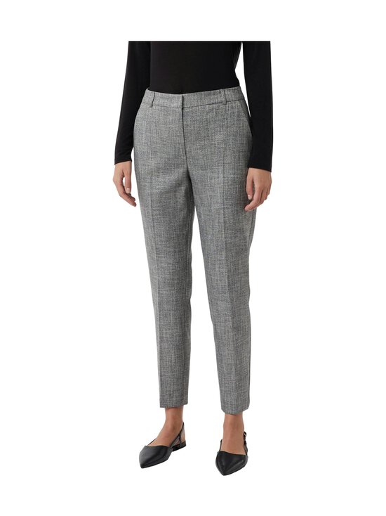 Comma - Ruudulliset housut - 99N9 BLACK, GREY CHECK | Stockmann - photo 3