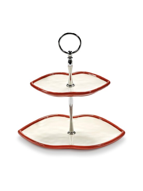 Serax - Cake Stand 2 Tier Red White -kakkuteline - 305 RED | Stockmann - photo 1