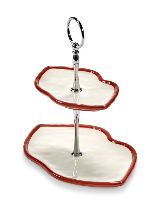 Serax - Cake Stand 2 Tier Red White -kakkuteline - 305 RED | Stockmann - photo 3