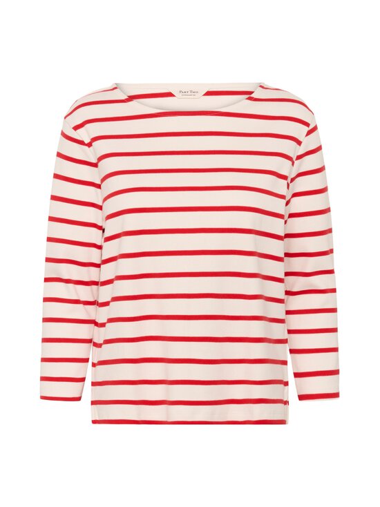 Part Two - NelaPW-trikoopaita - 304754 POPPY RED STRIPE | Stockmann - photo 1