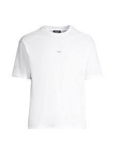 A.P.C - Jersey Micro Logo t-paita - TAG WHITE/BLACK | Stockmann