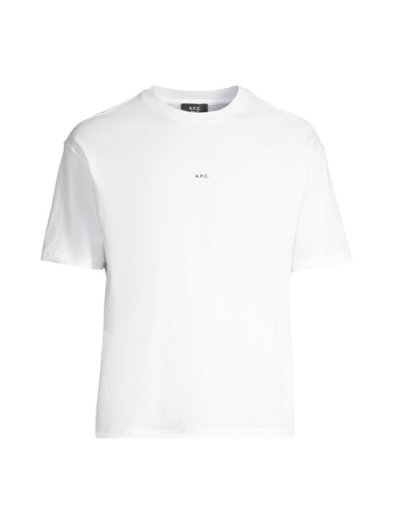 A.P.C - Jersey Micro Logo t-paita - TAG WHITE/BLACK | Stockmann - photo 1