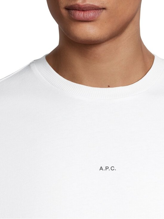 A.P.C - Jersey Micro Logo t-paita - TAG WHITE/BLACK | Stockmann - photo 4