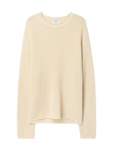 Filippa K - Ribbed Cotton Linen -neule - 0092 CREAM WHITE | Stockmann