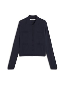 Maison Kitsuné - Silk Blend Short -neuletakki - 0413 CLASSIC NAVY | Stockmann